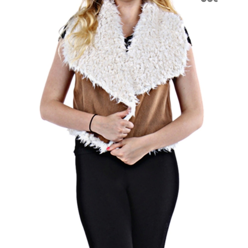 Stylish Faux Suede Vest